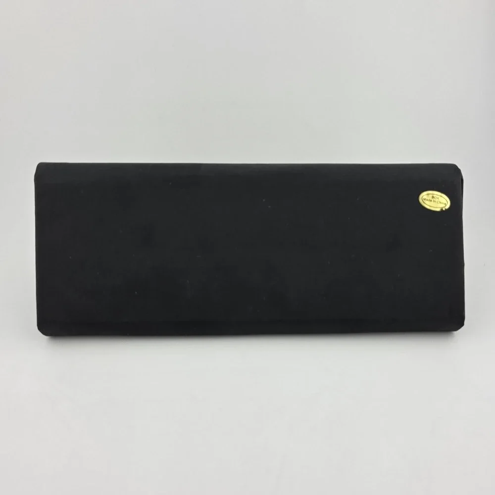 Kay Unger Eyewear Case Folding Hard Shell Black GOOD Travel Protective